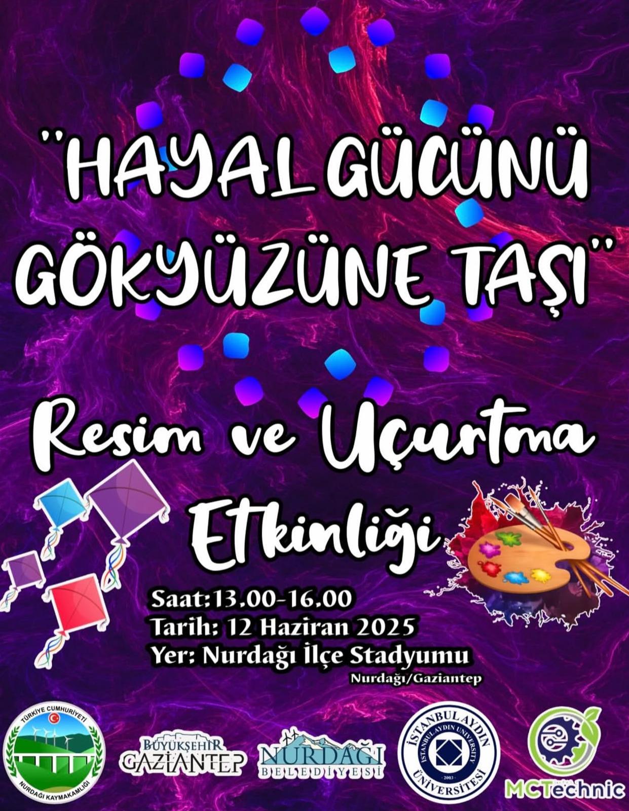 ''HAYAL GÜCÜNÜ GÖKYÜZÜNE TAŞI'' Resim ve Uçurtma Etkinliği
