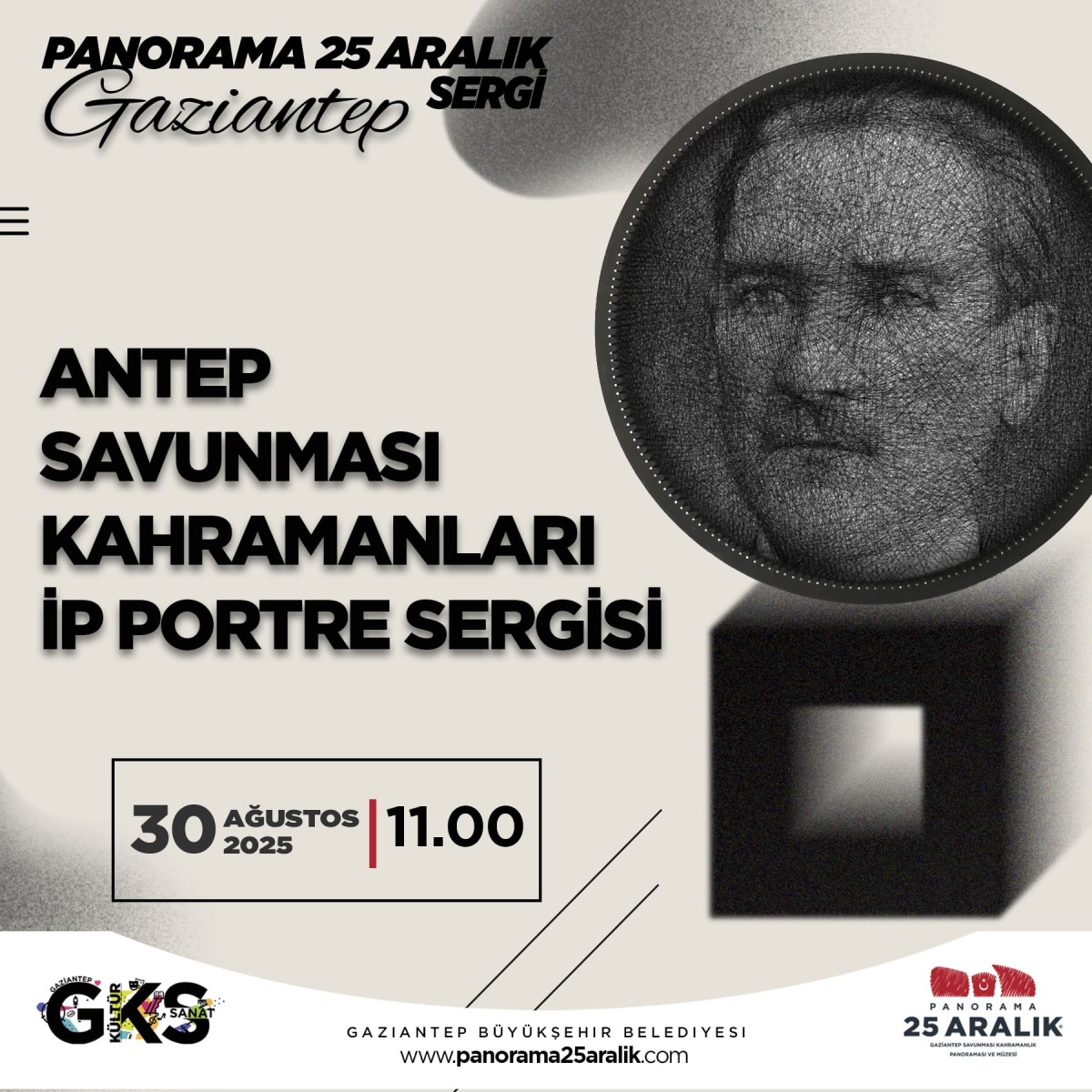 ANTEP SAVUNMASI KAHRAMANLARI İP PORTRE SERGİSİ