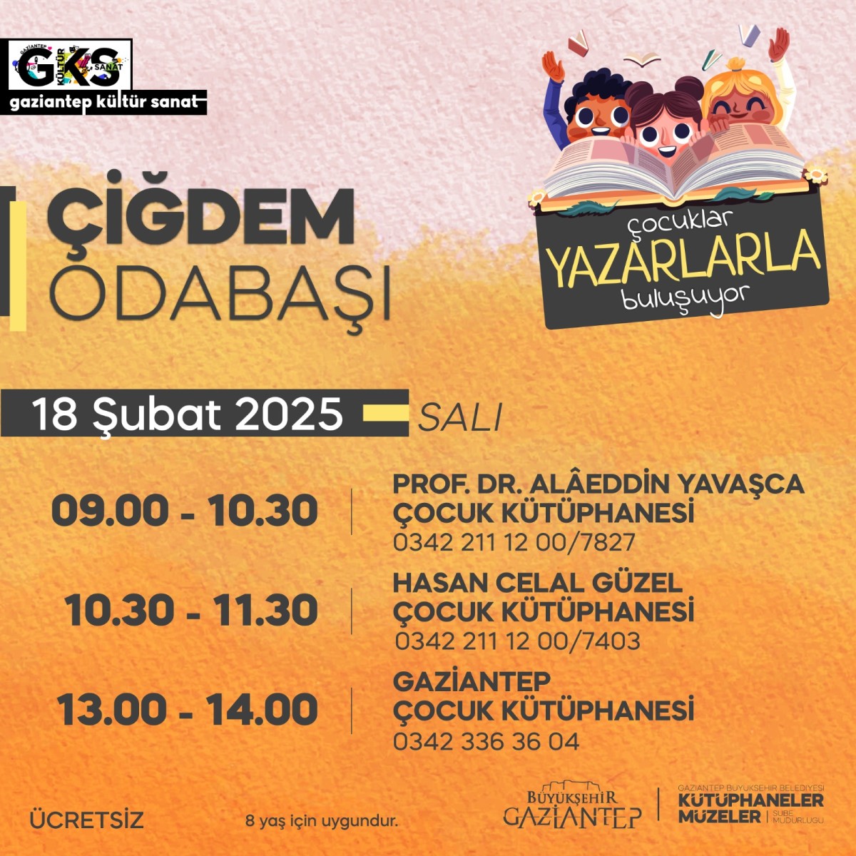 ÇİĞDEM ODABAŞI İLE ÇOCUKLAR YAZARLARLA BULUŞUYOR