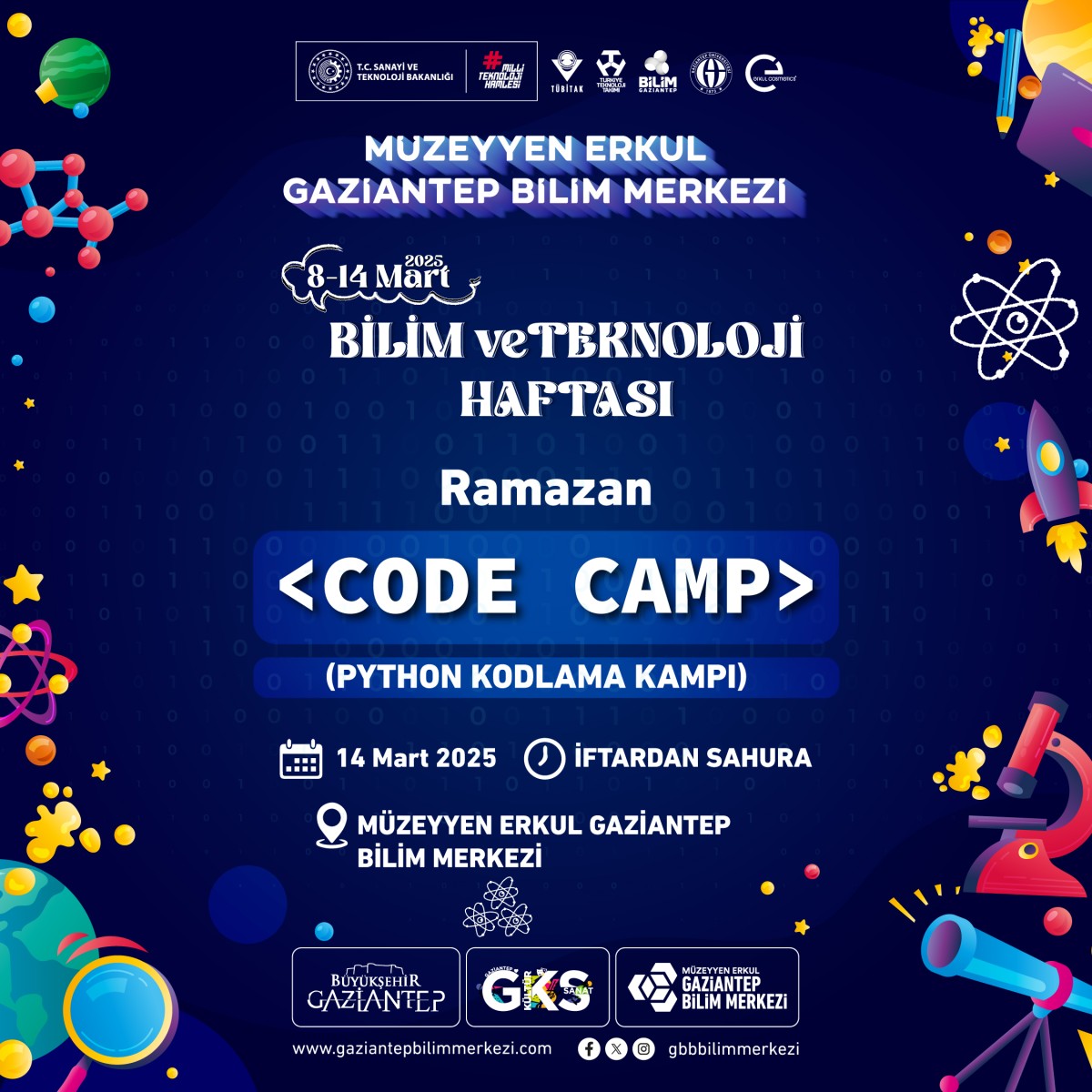 Bilim ve Teknoloji Haftası Code Camp (Phyton Kodlama Kampı)