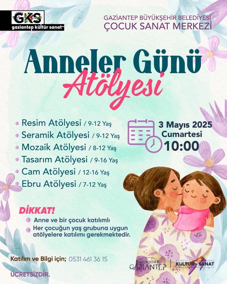 Çocuk Sanat Merkezi "Anneler Günü" Workshop Atölyeleri