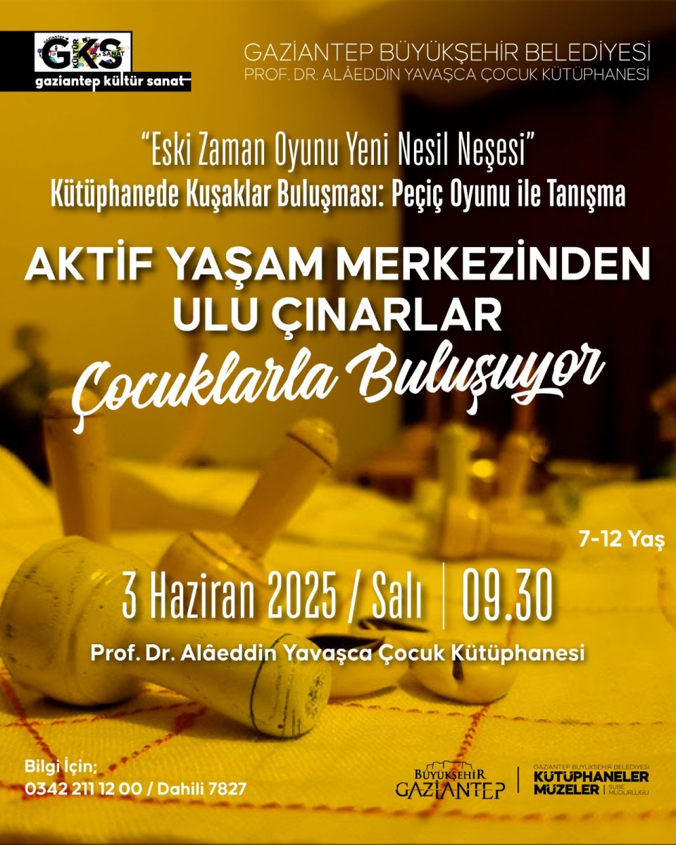 Kütüphanede Kuşaklar Buluşması: Peçiç Oyunu İle Tanışma