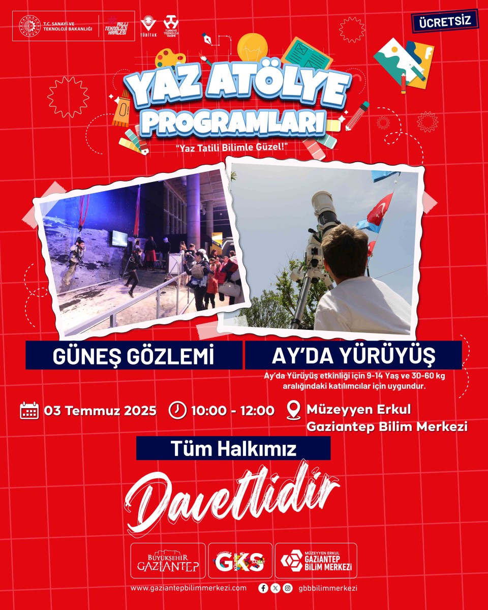 Güneş Gözlemi ve Ay Yürüyüşü Etkinliği