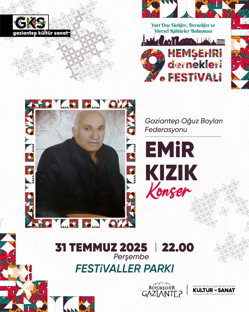 9.Hemşehri Dernekleri Festivali Yurt Dışı Türkler, Dernekler ve Yöresel Kültürler Buluşması: Emir Kızık Konseri