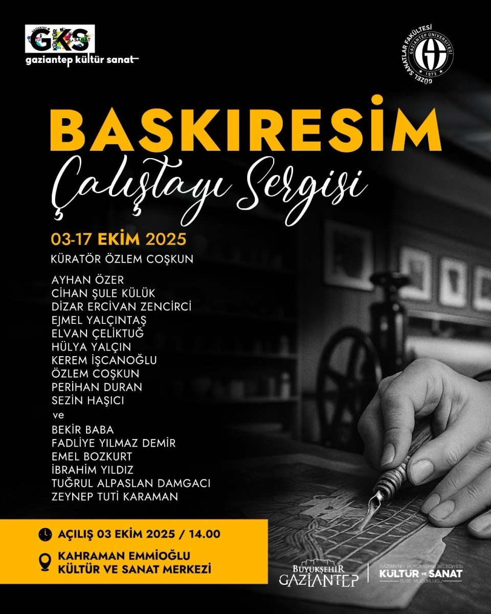 Baskıresim Çalıştayı Sergisi Sanatseverlerle Buluşuyor!