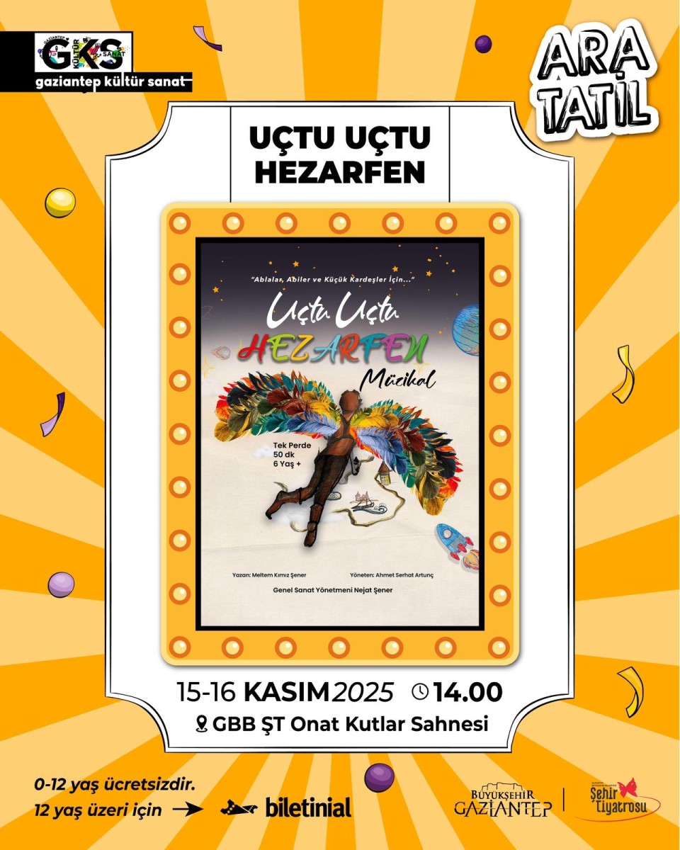 Uçtu Uçtu Hezarfen Çocuk Oyunu Gösterimi.