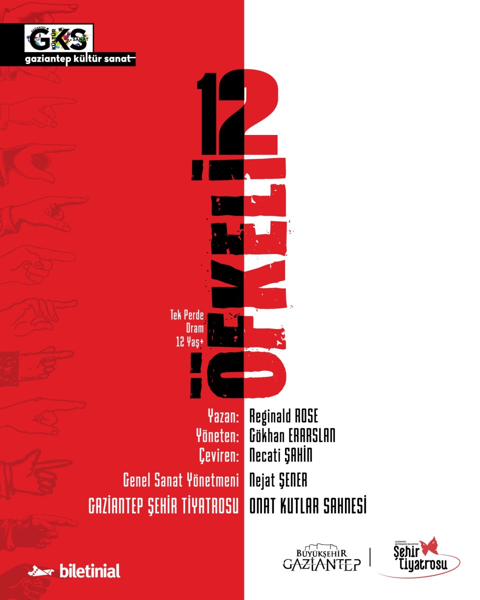 GBB Şehir Tiyatrosu '12 Öfkeli ' Oyunu Gösterimi.