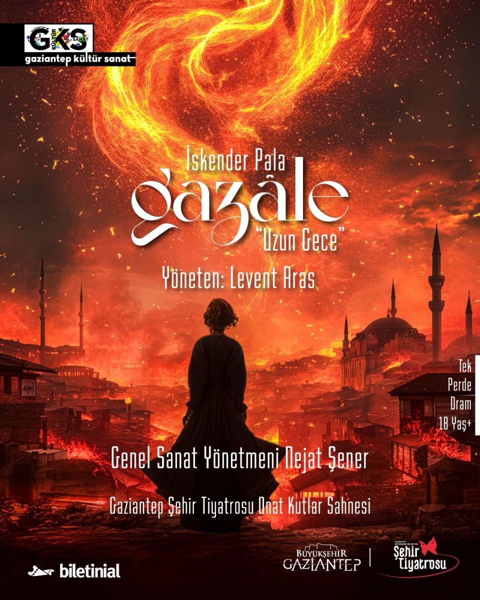 Gaziantep Şehir Tiyatrosu  '' Gazale - Uzun Gece '' Oyun Gösterimi.