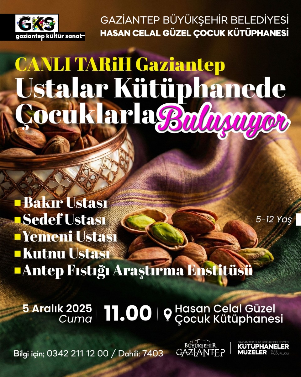 Ustalar Kütüphanede Çocuklarla Buluşuyor