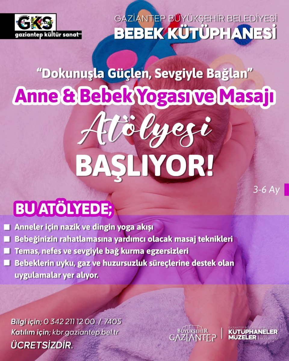Anne ve Bebek Yogası ile Masaj Atölyemiz Başlıyor!