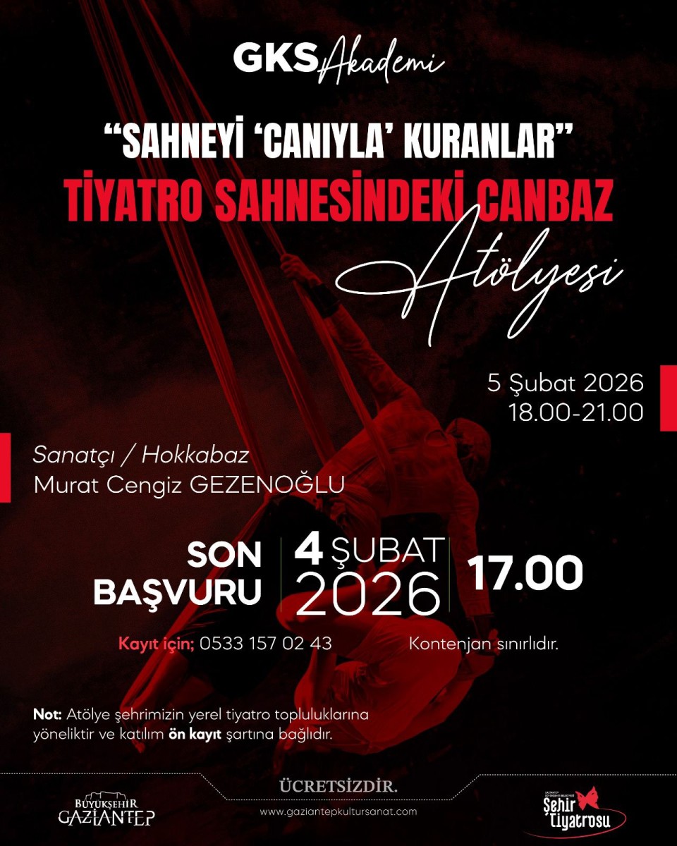 Sahneyi Canıyla Kuranlar” Tiyatro Sahnesindeki Canbaz Atölyesi