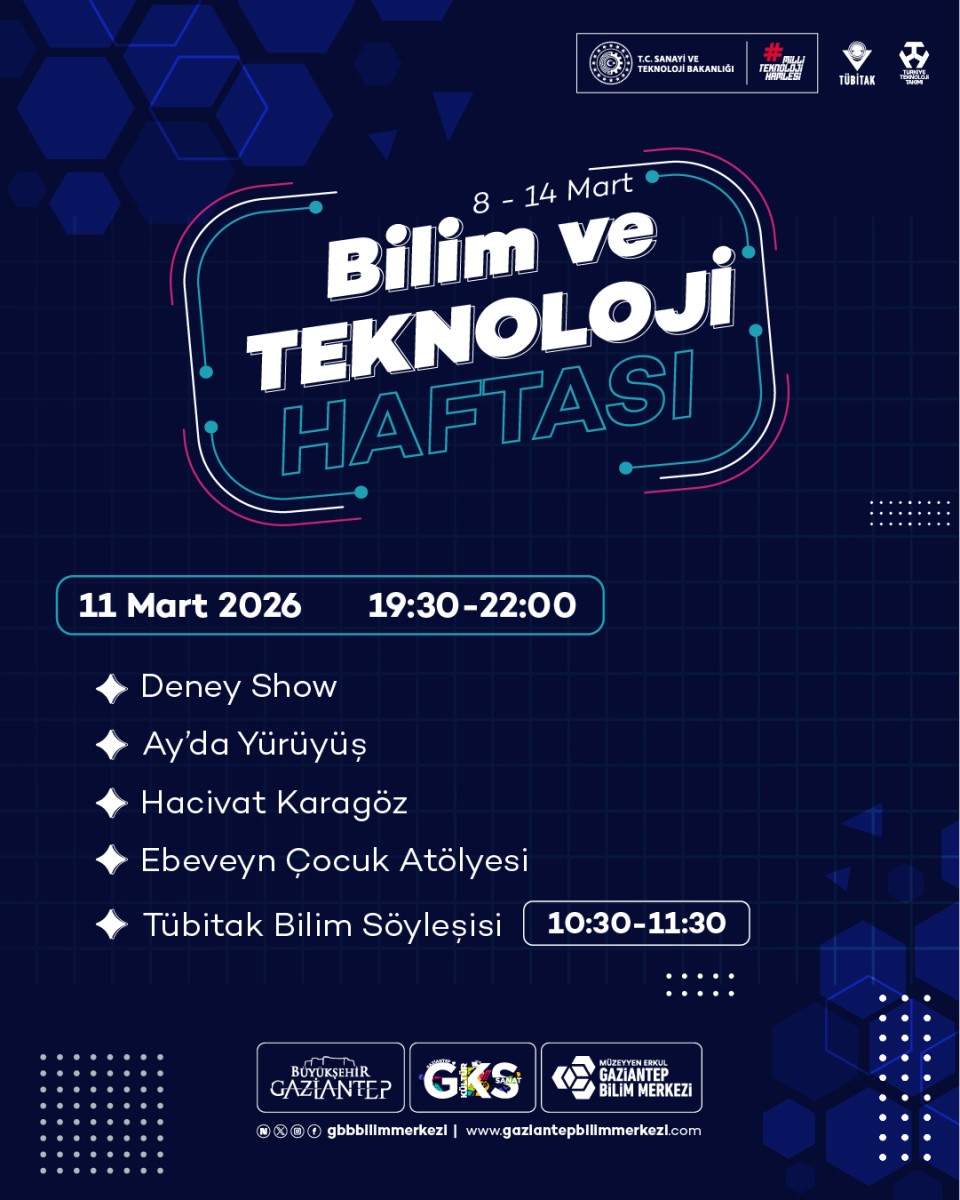 8-14 Mart Bilim ve Teknoloji Haftası Etkinlikleri