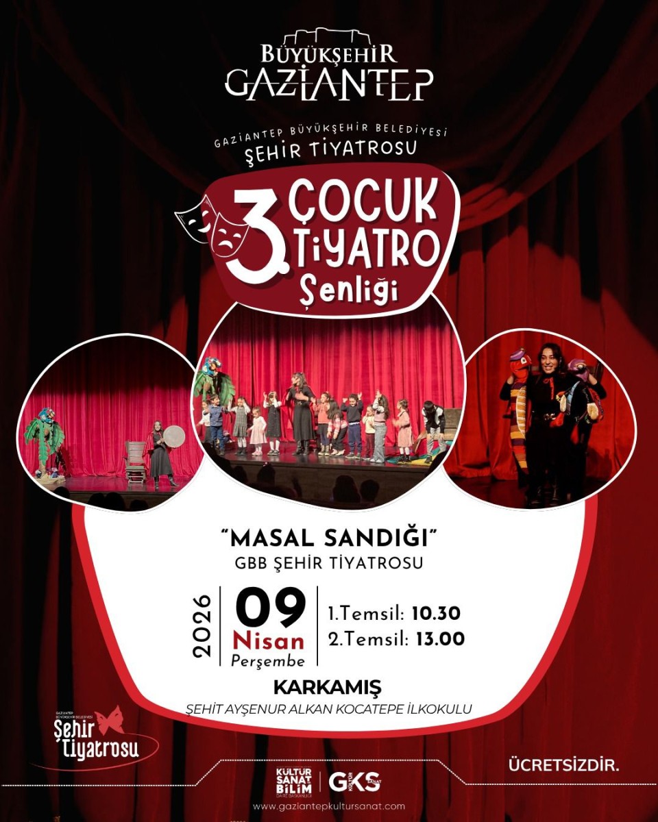 GBB Şehir Tiyatrosu 'Masal Sandığı ' Oyunu Gösterimi.