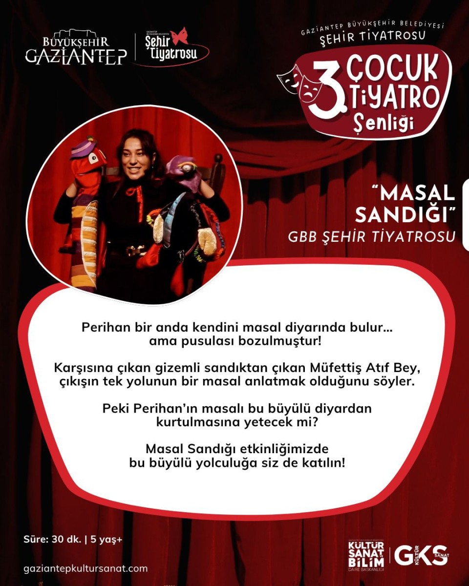 GBB Şehir Tiyatrosu 'Masal Sandığı ' Oyunu Gösterimi.
