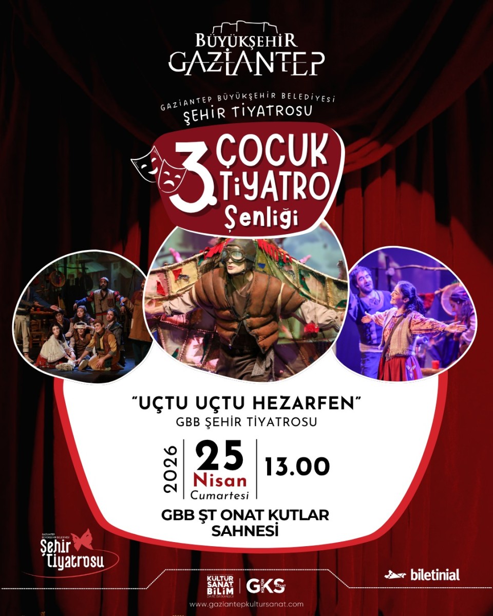 GBB Şehir Tiyatrosu 'Uçtu Uçtu Hezarfen ' Oyunu Gösterimi.