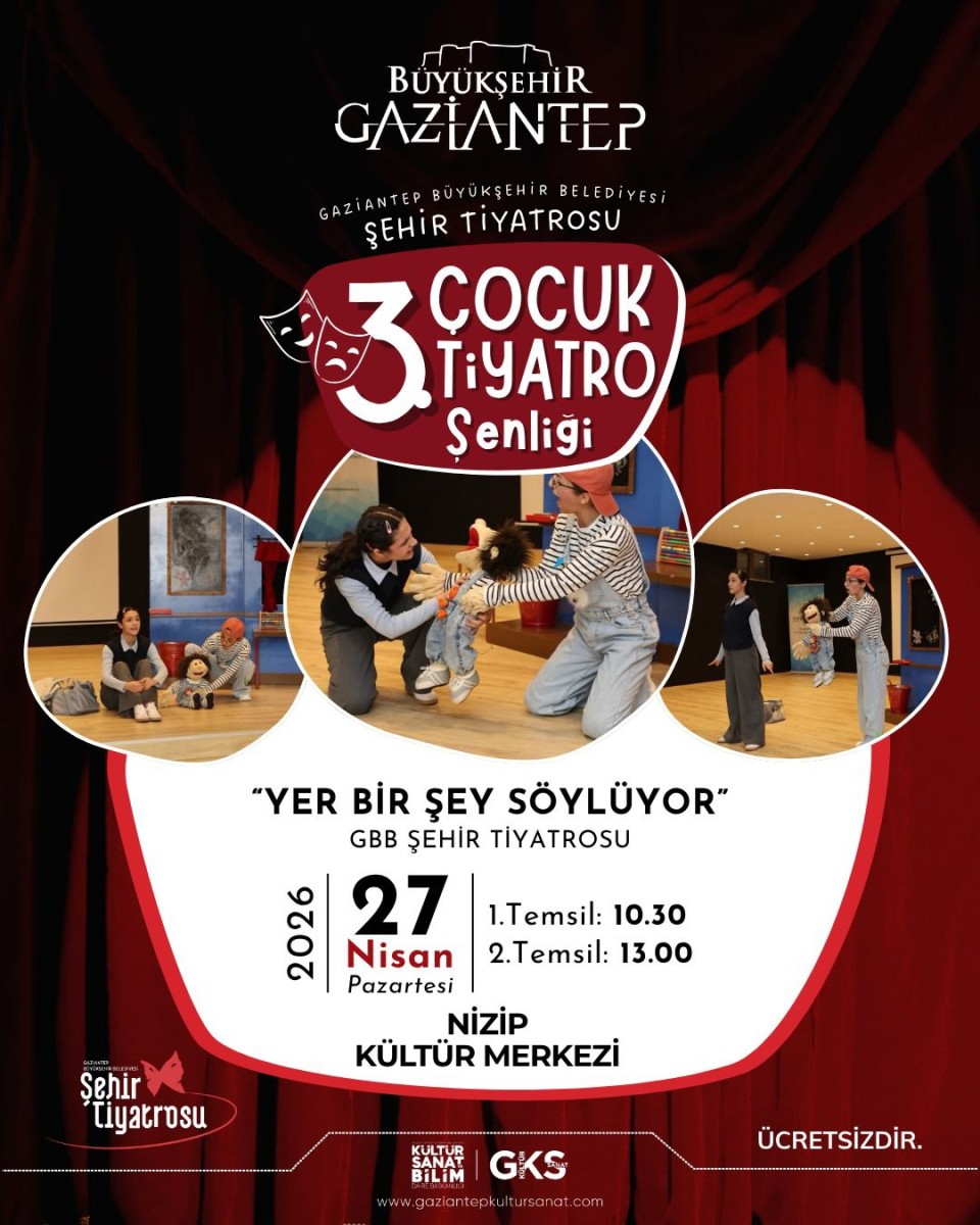 GBB Şehir Tiyatrosu 'Yer Bir Şey Söylüyor' Oyunu Gösterimi.