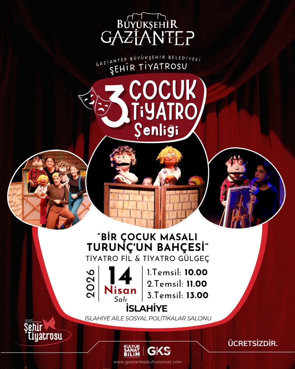 Tiyatro Fil ve Tiyatro Gülgeç Tiyatrosu'nun 'Bir Çoçuk Masalı Turunç'un Bahçesi' Oyunu Gösterimi.