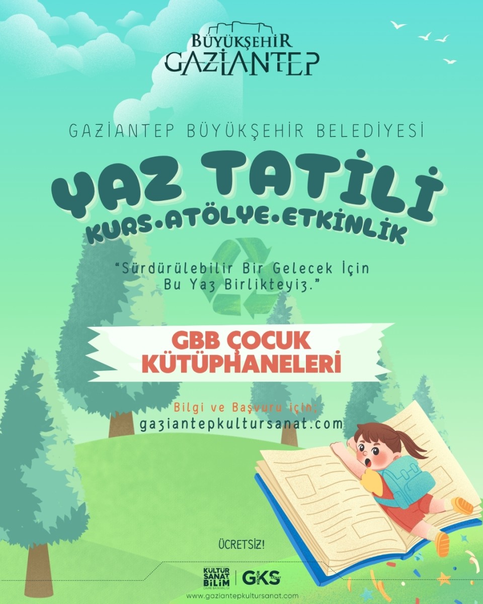 ÇOCUK KÜTÜPHANELERİNDE YAZ TATİLİ ATÖLYELERİ BAŞLADI