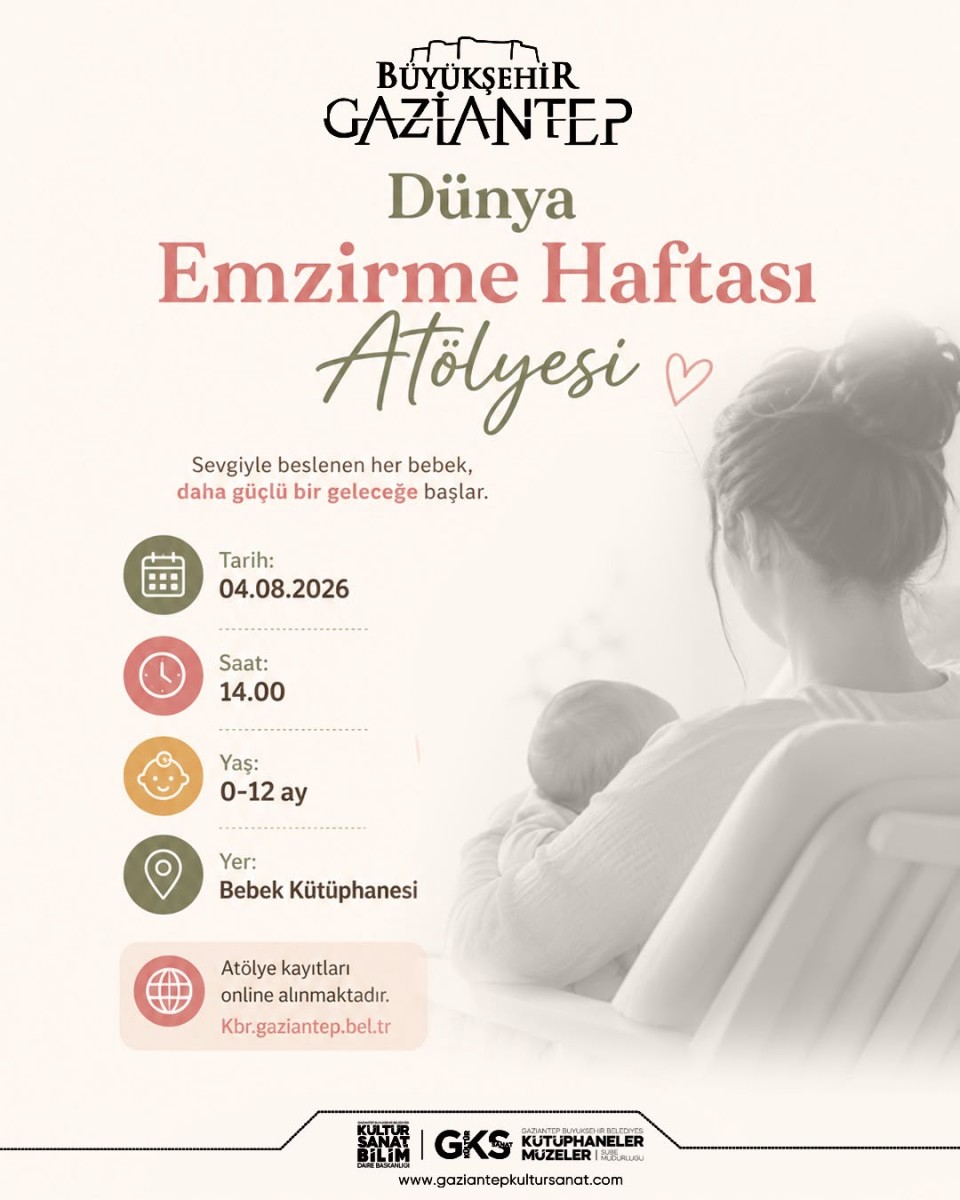 Gaziantep Bebek Kütüphanesi'nde Dünya Emzirme Haftası Atölyesi