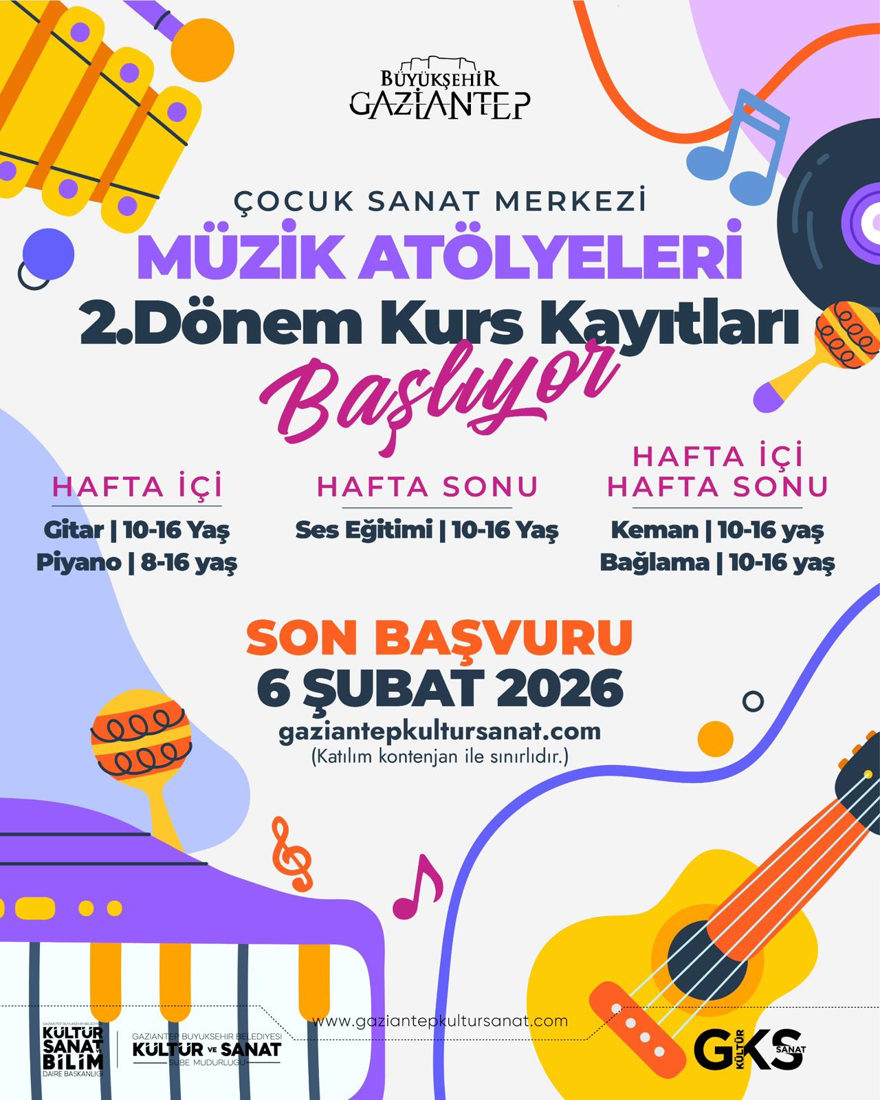 ÇOCUK SANAT MERKEZİ 2025-2026 2.DÖNEM 