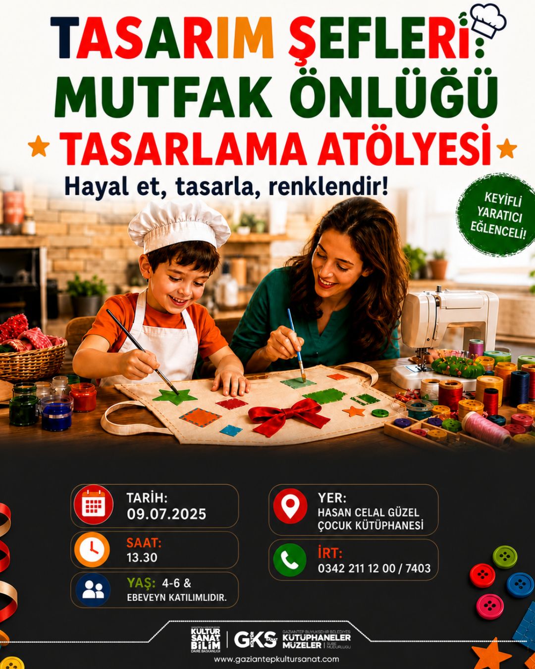 Tasarım Şefleri: Mutfak Önlüğü Tasarlama Atölyesi