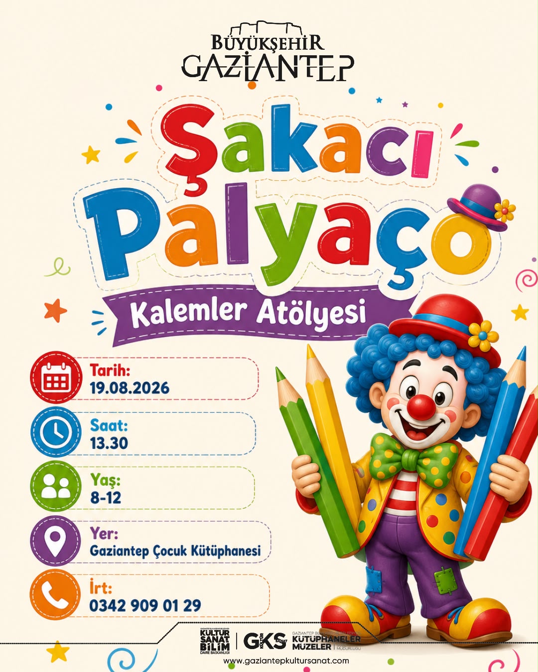 Şakacı Palyaço Kalemler Atölyesi